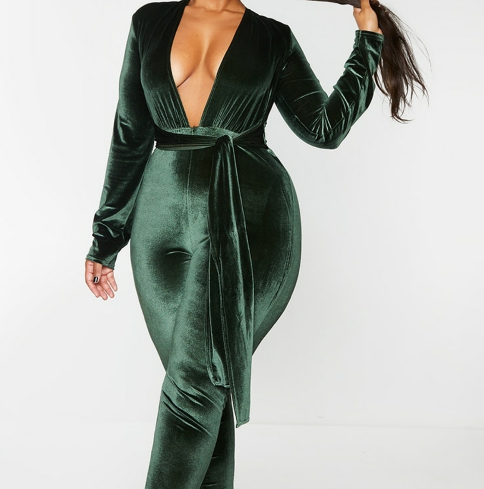 Deep plunge jumpsuit size 18